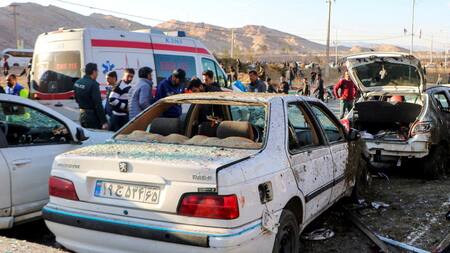 Destrozos por las explosiones. Foto: Reuters