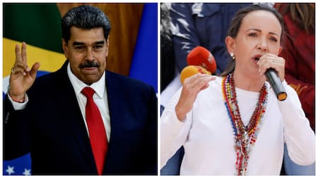 Nicolás Maduro y María Corina Machado - Elecciones en Venezuela
