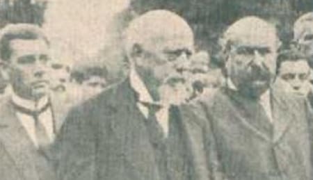 Julio Argentino Roca en el entierro del coronel Gramajo. Foto: Twitter @OldArg1810