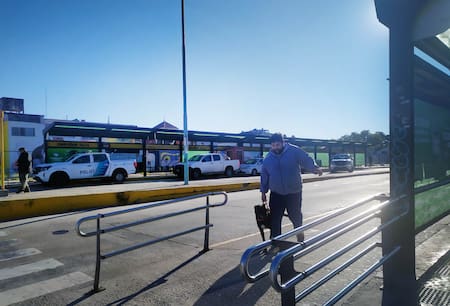 Paro de colectivos. Foto: NA