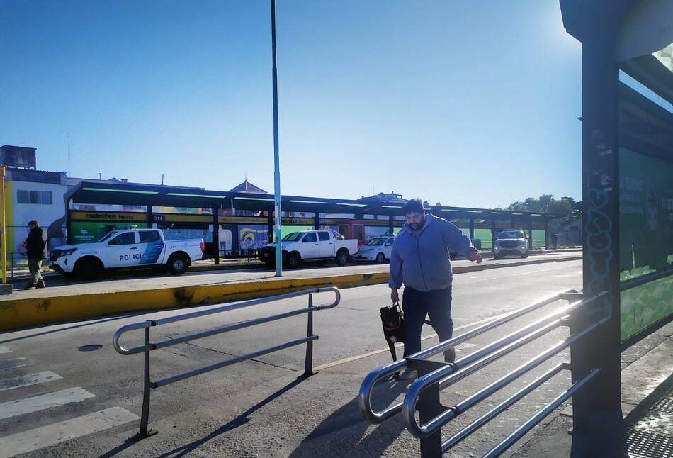 Paro de colectivos. Foto: NA