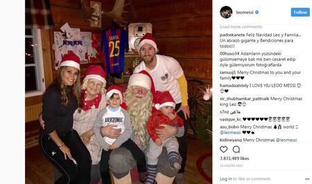 Navidad de Messi - Instagram