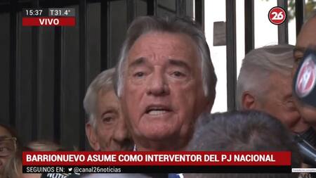 Intervención del PJ - Barrionuevo asume como interventor del Partido Justicialista