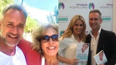 Daniel Meaglia junto a Georgina Barbarossa y Rocío Marengo.