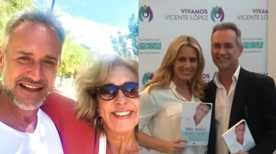 Daniel Meaglia junto a Georgina Barbarossa y Rocío Marengo.