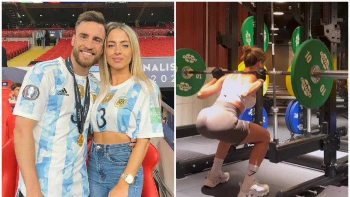 Nicolás Tagliafico y Caro Calvagni. Fotos: Instagram/carocalvagni.