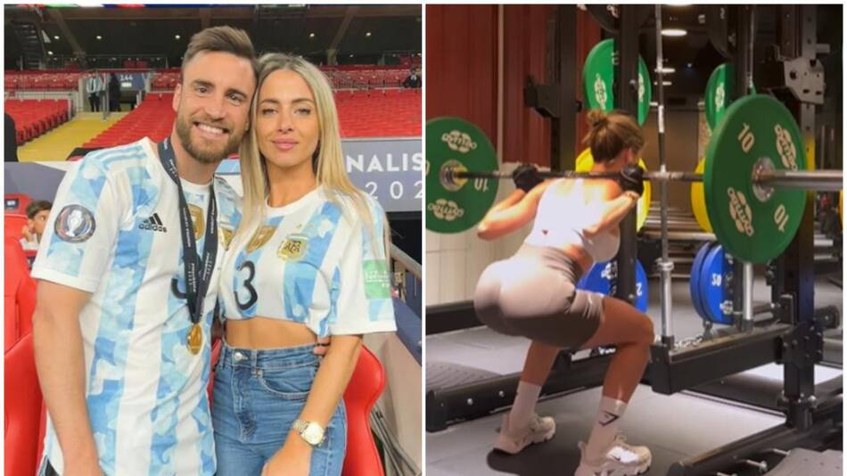 Nicolás Tagliafico y Caro Calvagni. Fotos: Instagram/carocalvagni.