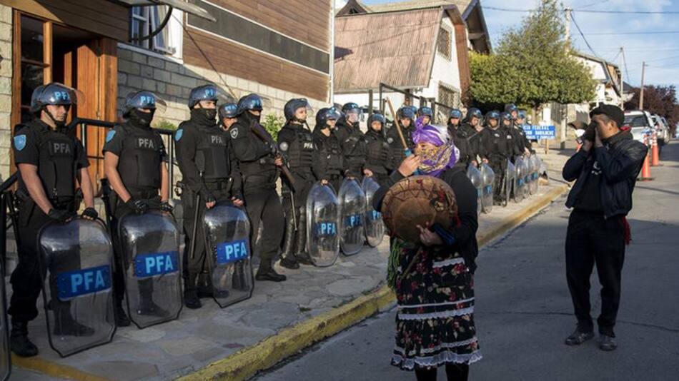 Mapuche muerto - Protestas