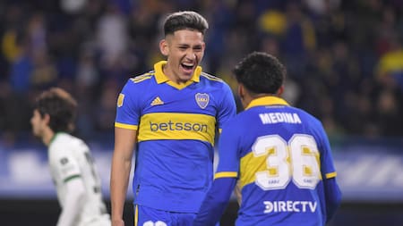 Boca vs. Sarmiento, Liga Profesional de fútbol. Foto: Télam.