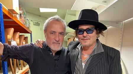 Johnny Depp junto al empresario Jorge "Corcho" Rodríguez. Foto: NA.