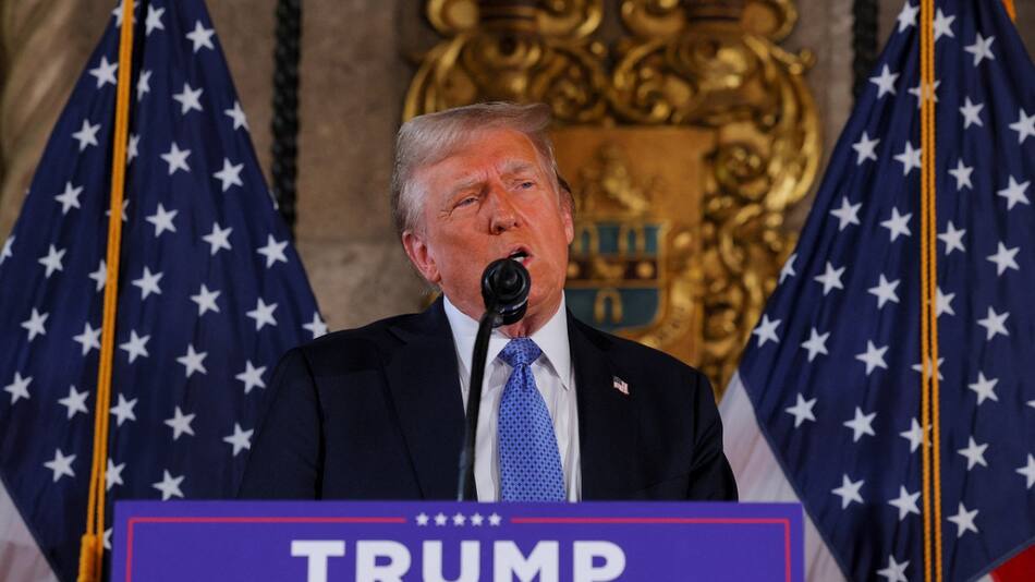 Conferencia de prensa de Donald Trump, presidente electo de Estados Unidos. Foto: Reuters.