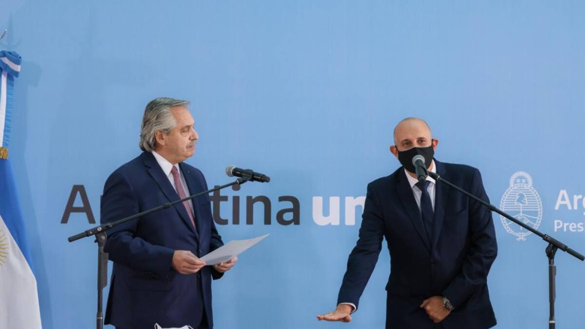 Alberto Fernández tomó juramento a Alexis Guerrera, sucesor de Meoni en el Ministerio de Transporte, Foto Presidencia