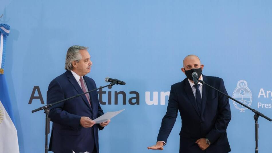 Alberto Fernández tomó juramento a Alexis Guerrera, sucesor de Meoni en el Ministerio de Transporte, Foto Presidencia