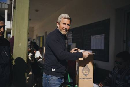 Votación de Rogelio Frigerio en Entre Ríos. Foto: @frigeriorogelio.