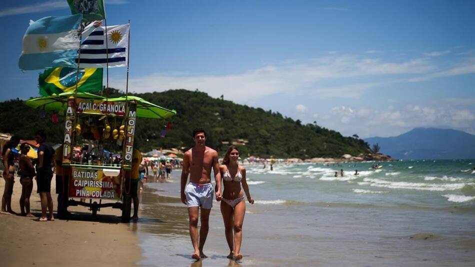 Argentinos de vacaciones en Florianópolis
