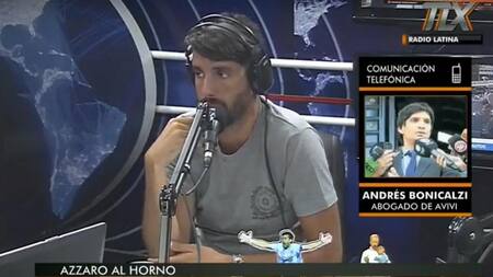 Andrés Bonicalzi con Flavio Azzaro en Radio Latina 101.1