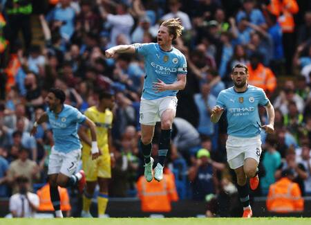 Kevin de Bruyne ganó 19 títulos en el Manchester City. Foto: Reuters (Lee Smith)