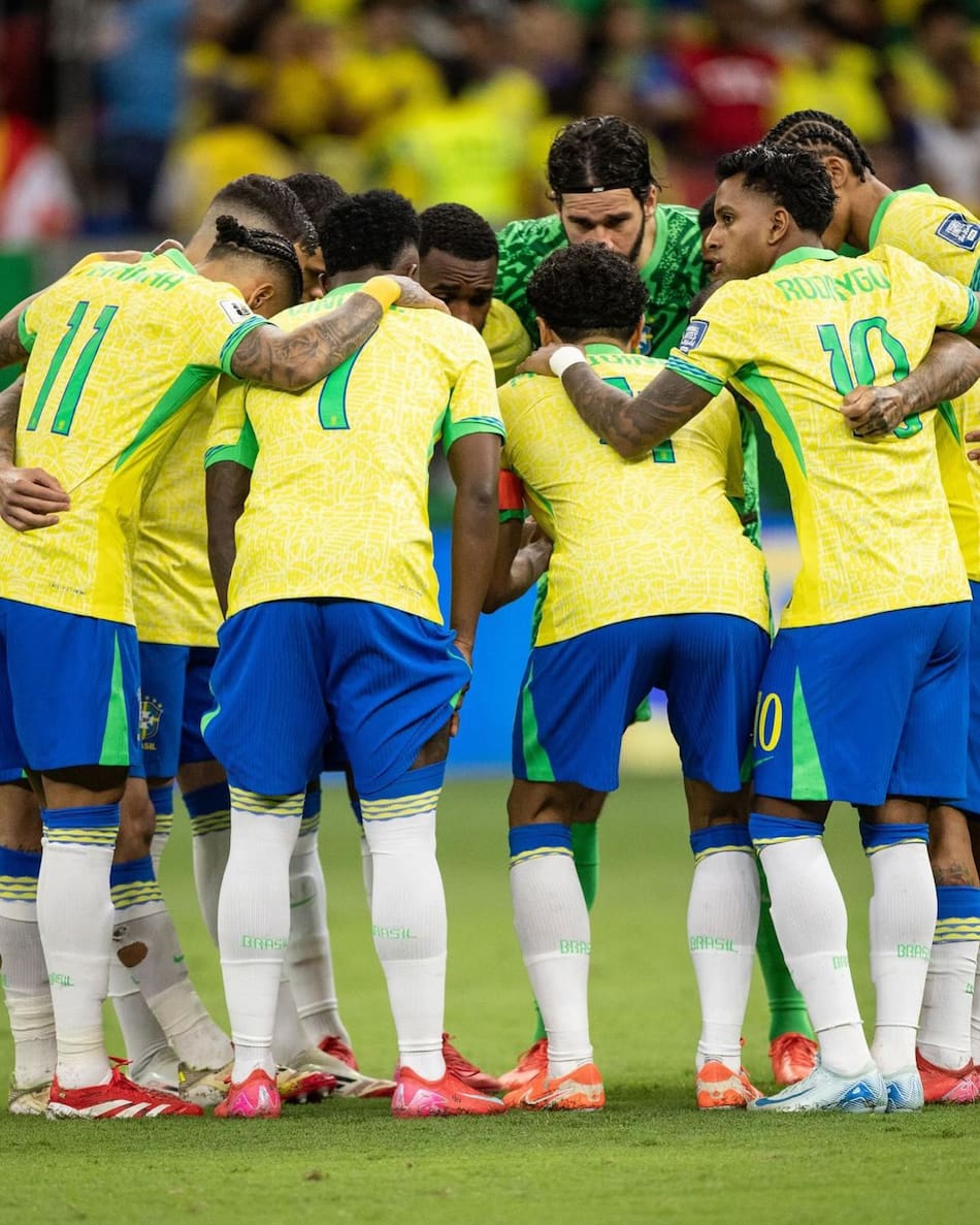 Selección de Brasil. Foto: Instagram/@vinijr.