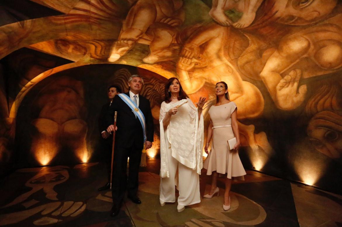 Cristina Fernández de Kirchner, Alberto Fernández y Fabiola Yañez