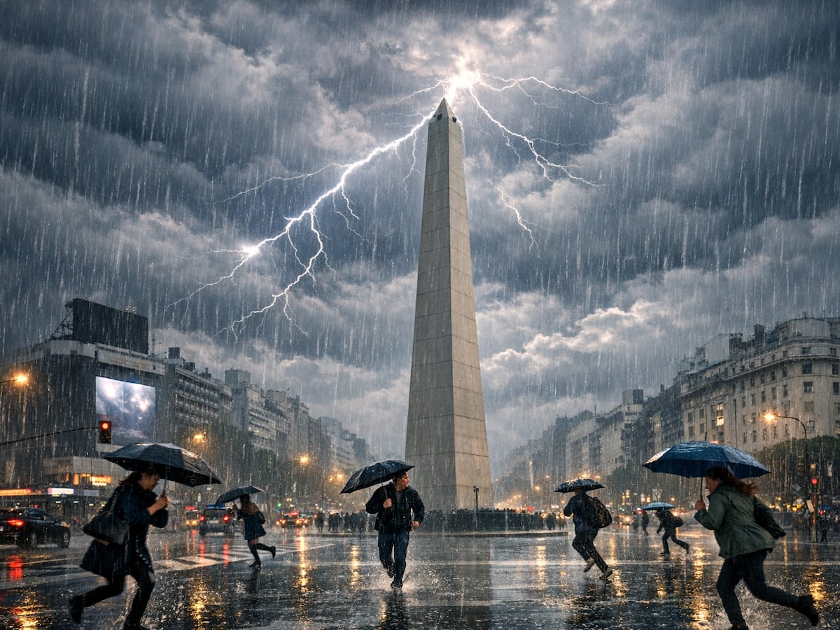 Vuelven las lluvias y sigue el frío: cómo seguirá el clima en el AMBA, según el Servicio Meteorológico Nacional