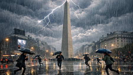 Se viene un tormentón de 48 horas en la Ciudad de Buenos Aires: cuándo llega la lluvia con actividad eléctrica y vientos fuertes