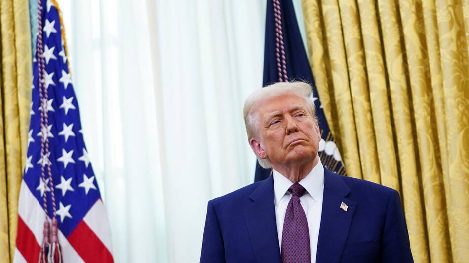 Donald Trump, presidente de Estados Unidos. Foto: Reuters/Nathan Howard.
