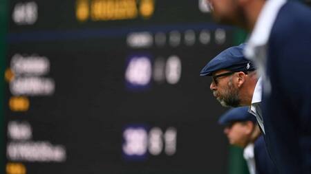 Jueces de línea en Wimbledon.