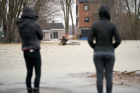 Inundaciones en Canadá. Foto: EFE.