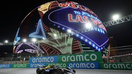 Franco Colapinto en el Gran Premio de Las Vegas. Foto: Reuters