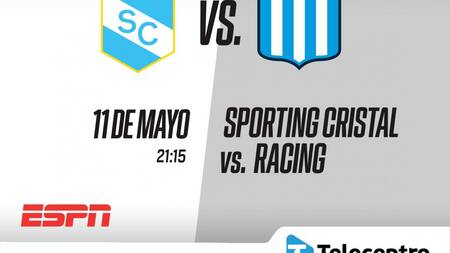 Telecentro, Copa Libertadores, Racing vs Sporting Cristal , martes 11 de mayo 21:30