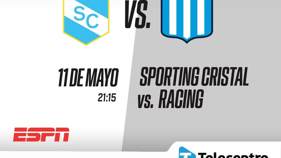 Telecentro, Copa Libertadores, Racing vs Sporting Cristal , martes 11 de mayo 21:30