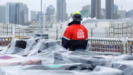 La Guardia Costera de EEUU detiene el paso de cocaína al país. Foto: Reuters/Mike Blake
