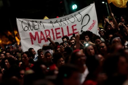 Marcha para despedir a Marielle Franco, concejal asesinada (Reuters)