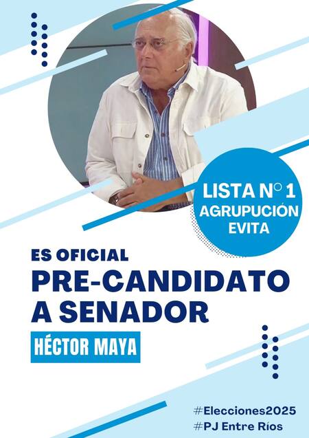 Héctor Maya confirmó su precandidatura a Senador.
