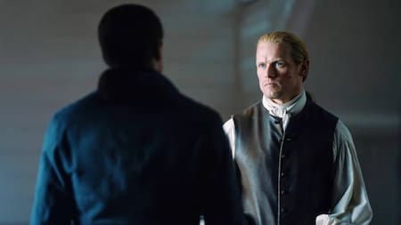 Encuentro entre William y Jamie. Foto: Starz