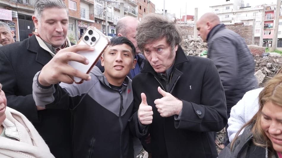 Javier Milei en La Matanza
