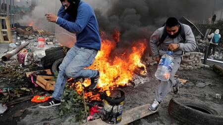 Jornada de protestas en Ecuador, incidentes, REUTERS