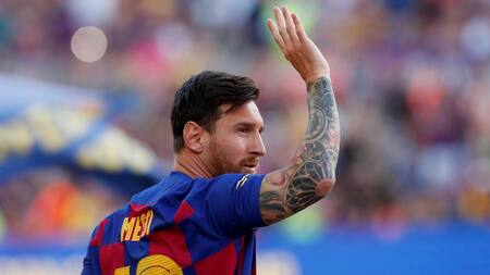 Lionel Messi en la Copa Joan Gamper de Barcelona, REUTERS