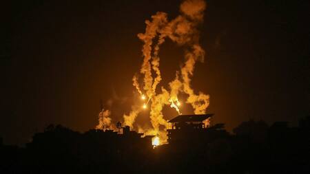 Bombardeos israelíes en Gaza. Foto: Reuters.