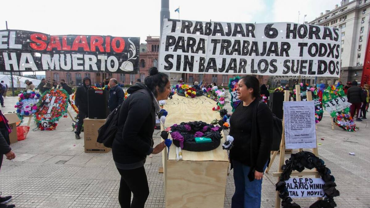 Velatorio del Salario, organizaciones de izquierda, NA