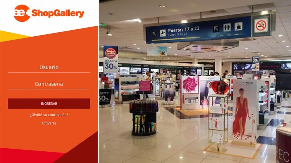 Aplicación para comprar productos y retirar en Aeroparque