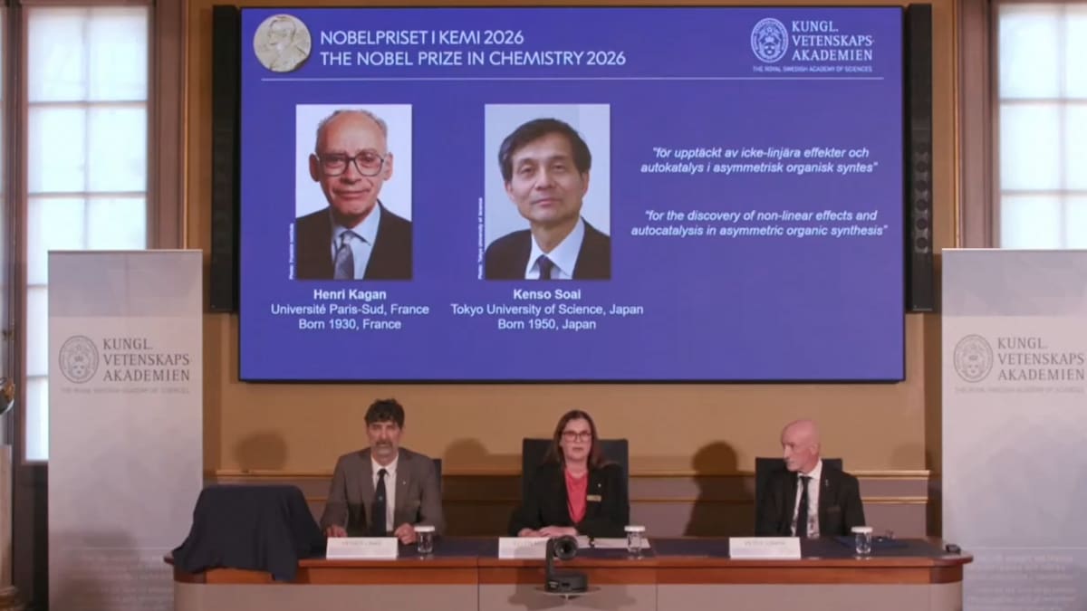 El Premio Nobel de Química fue otorgado al francés Kagan y al japonés Soai.