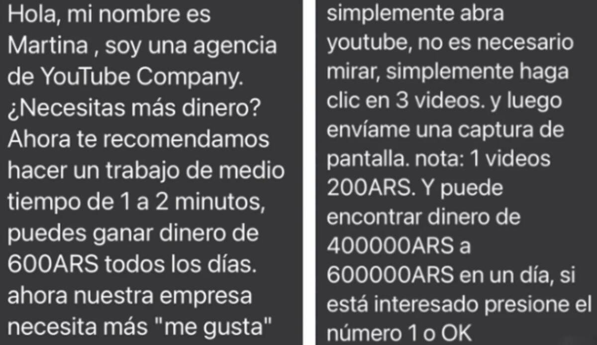 Estafas virtuales a través de Whatsapp. Twitter.