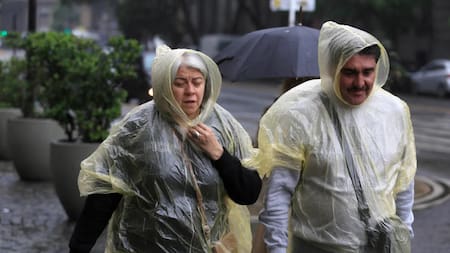 Lluvias en Buenos Aires. Foto: NA.