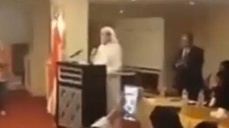 Muhammad Al-Qahtani, embajador árabe, foto captura de video