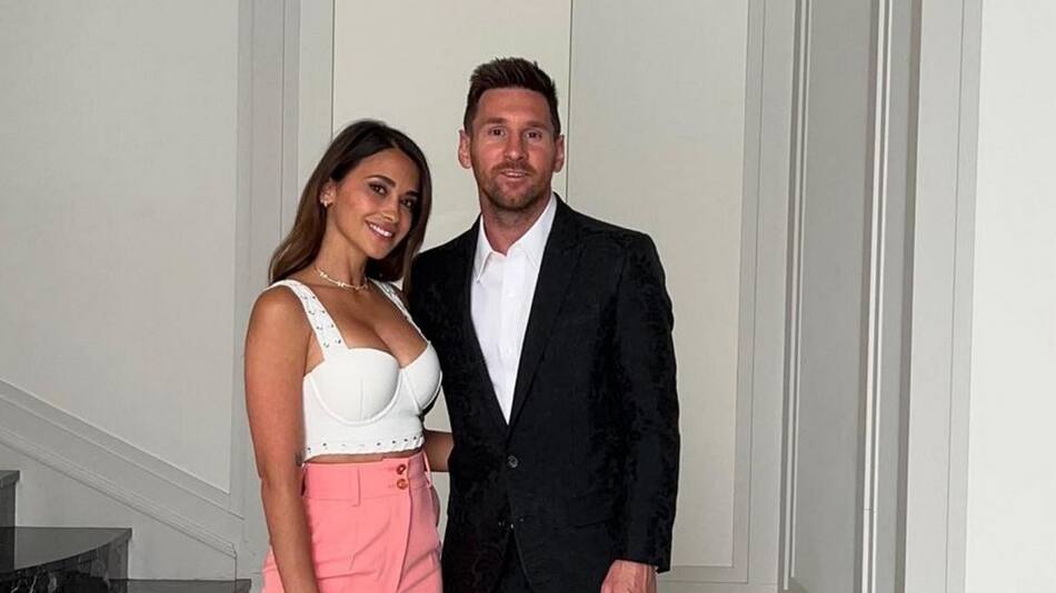 Lionel Messi y Antonela Roccuzzo. Foto: Instagram.