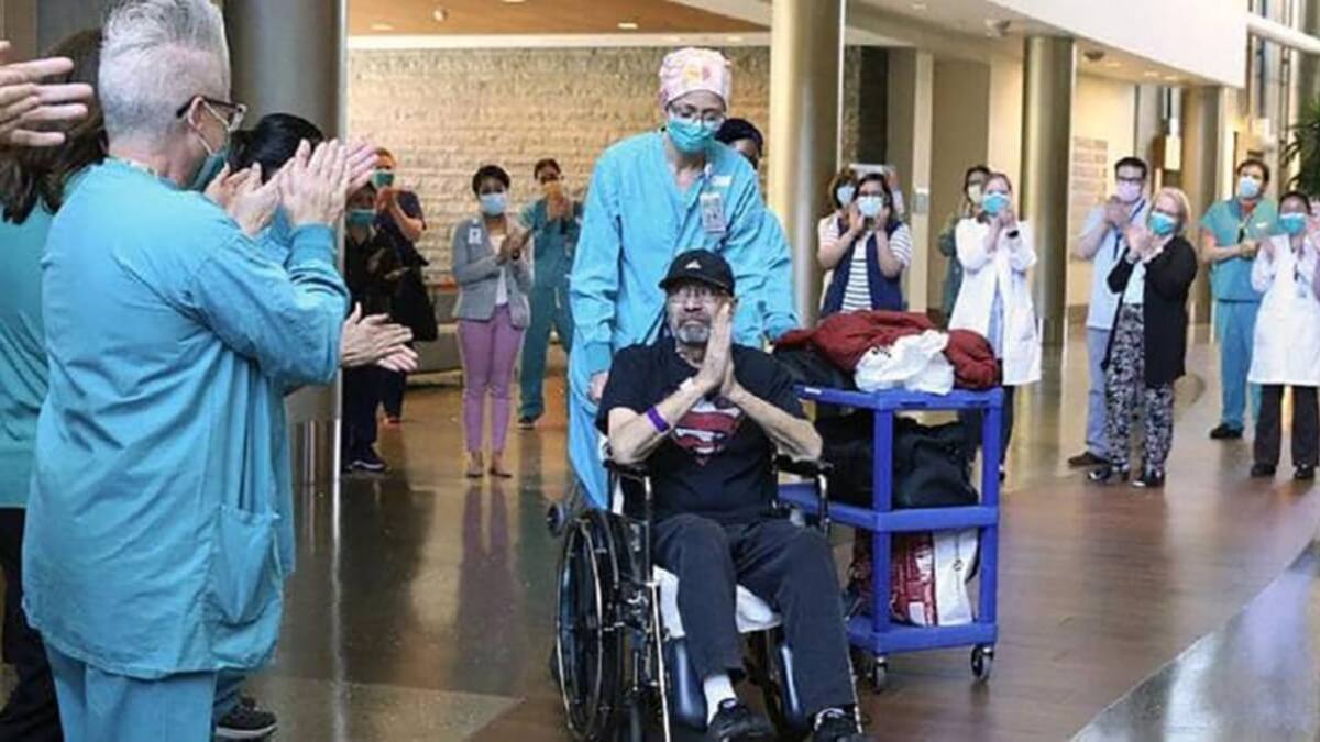 Michael Flor, paciente que se curó de coronavirus y tiene una deuda de un millón de dólares con el hospitla