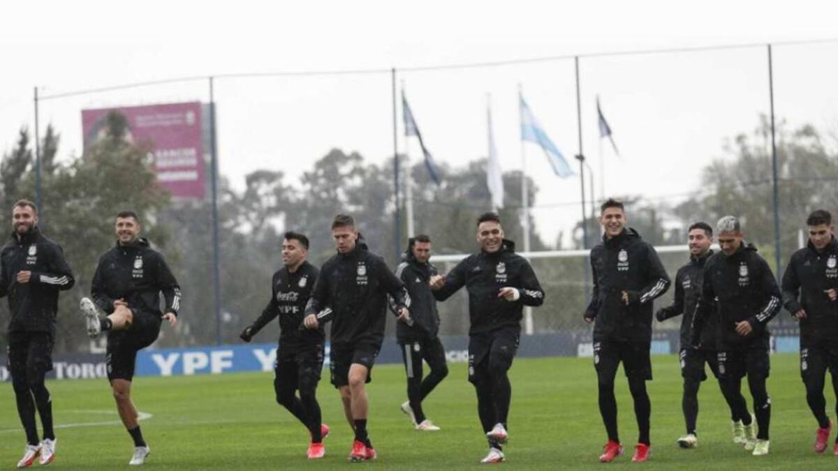 Entrenamiento de la Selección Argentina, AFA, fútbol, predio de Ezeiza, NA