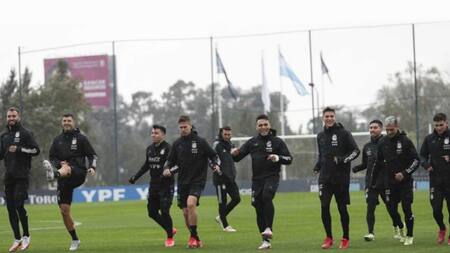 Entrenamiento de la Selección Argentina, AFA, fútbol, predio de Ezeiza, NA