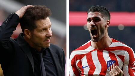 Diego Simeone y Rodrigo De Paul. Foto: Reuters.